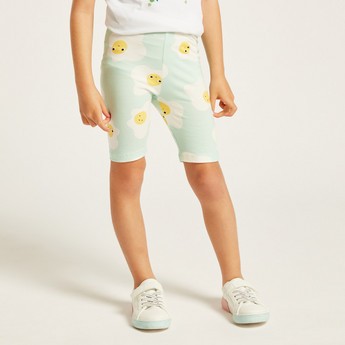 Juniors Printed Shorts with Elasticated Waistband