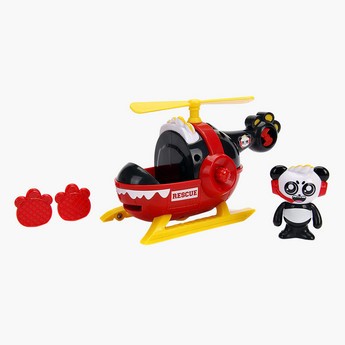 Ryan's World Rescue Helicopter with Combo Panda Toy