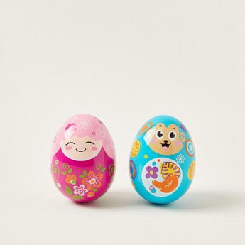 Juniors Egg Shaped Rattle - Set of 2