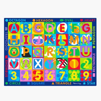 Melissa and Doug Jumbo ABC 123 Rug and Game Cards Set