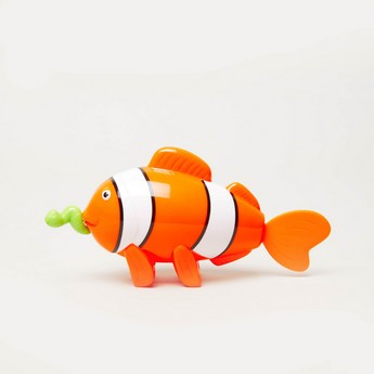 Gloo Pull String Bath Buddies Clown Fish Toy