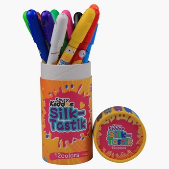 Smily Kiddos Silky Crayons - Set of 12