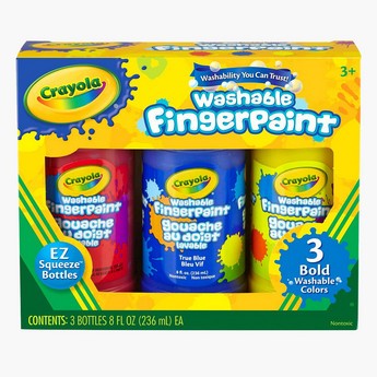 Crayola 3-Piece Washable Fingerpaint Set