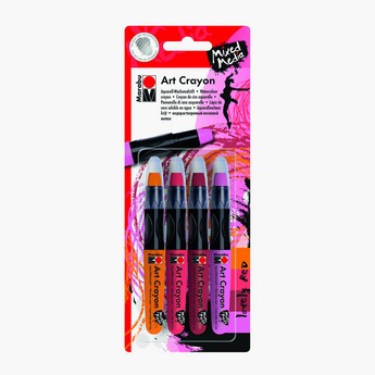 Marabu Art Crayon Lovely Red - Set of 4