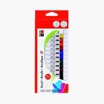 Marabu 12-Piece Acrylic Paint Set