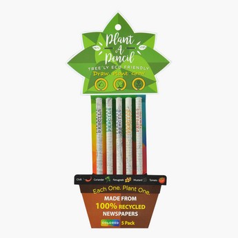 Treewise Wood Free Plantable Colour Pencil - Set of 5