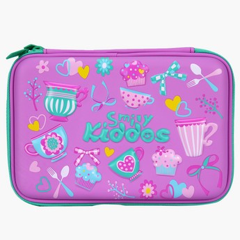 Smily Kiddos Printed Double Compartment Pencil Case