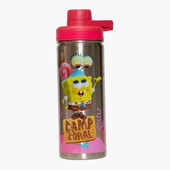 SpongeBob SquarePants Print Water Bottle - 600 ml