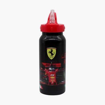 Ferrari Print Water Bottle with Straw