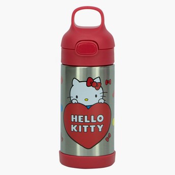 Hello Kitty Print Stainless Steel Water Bottle - 300 ml