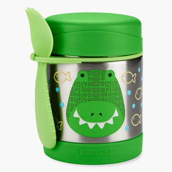 Skip Hop Crocodile Print Food Jar with Fork