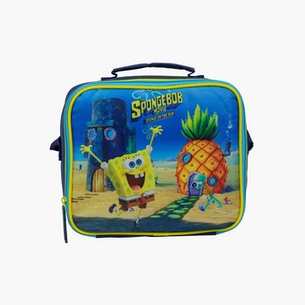 SpongeBob SquarePants Print Lunch Bag with Zip Closure