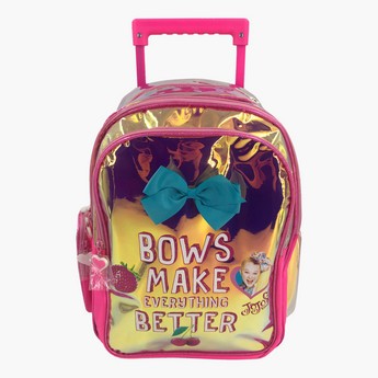 JoJo Siwa Print Trolley Backpack with Zip Closure -16 inches