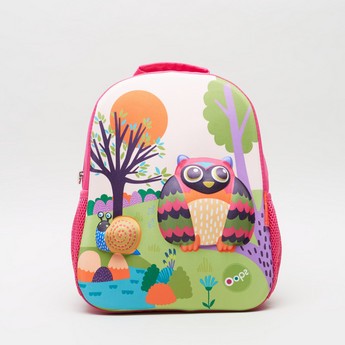 OOPS Forest Print Backpack - 12 inches