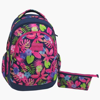 Juniors Printed Backpack with Pencil Case