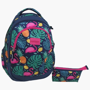 Juniors Printed Backpack with Pencil Case