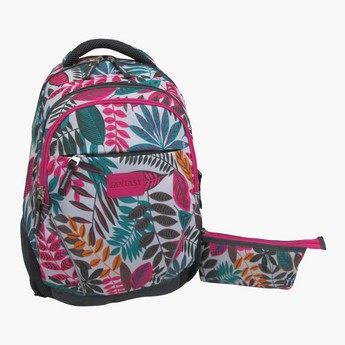 Juniors Printed Backpack with Pencil Case