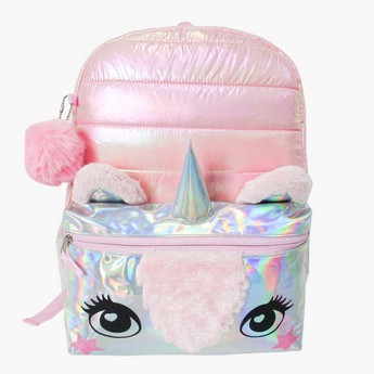 Juniors Unicorn Applique Detail Backpack with Adjustable Straps