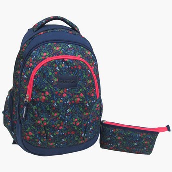 Juniors Printed Backpack with Pencil Case