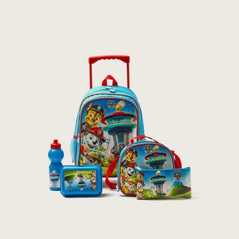 PAW Patrol Print 5-Piece Trolley Backpack Set