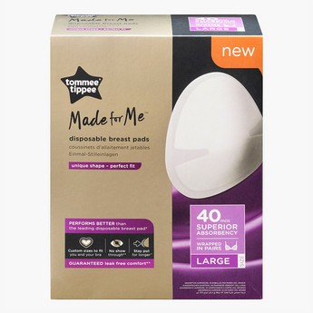 Tommee Tippee Made for Me Large Disposable Breast Pads - Pack of 40