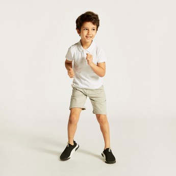 Juniors Solid Shorts with Pocket Detail and Elasticised Waistband