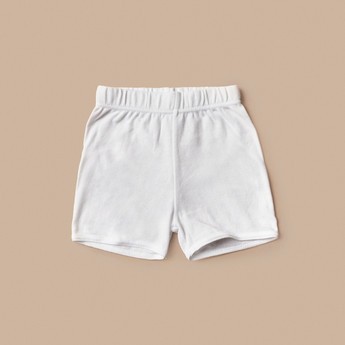 Juniors Solid Shorts with Elasticised Waistband