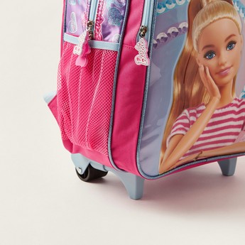 Simba 5-Piece Barbie Print Trolley Backpack Set