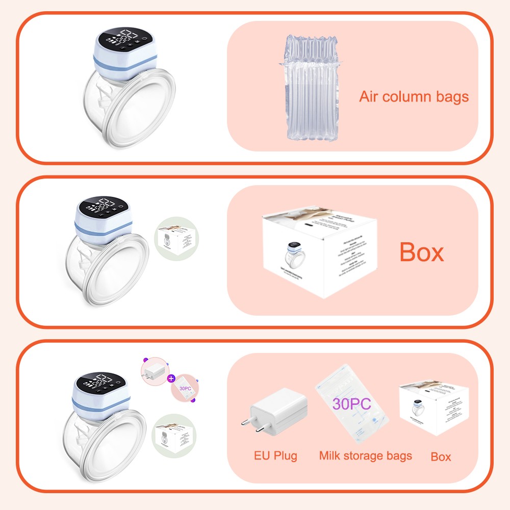 New LCD Electric Wearable Breast Pump Automatic Hands-Free Silent USB Rechargeable Milk Extractor Baby Breastfeeding BPA Free