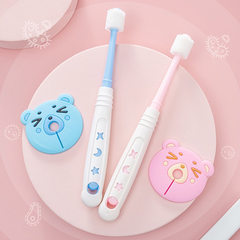 Children's Training Toothbrush Teeth Cleaner Soft Cartoon Toothbrush For Kids Oral Care Teeth Cleaning Tool 1-6 Years