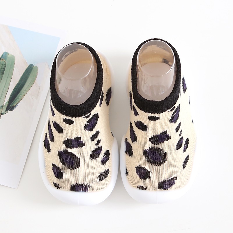 Unisex Baby Leopard Shoes Children Slippers Animal Cartoon Baby Boy First Walkers Kids Soft Rubber Floor Socks Shoes