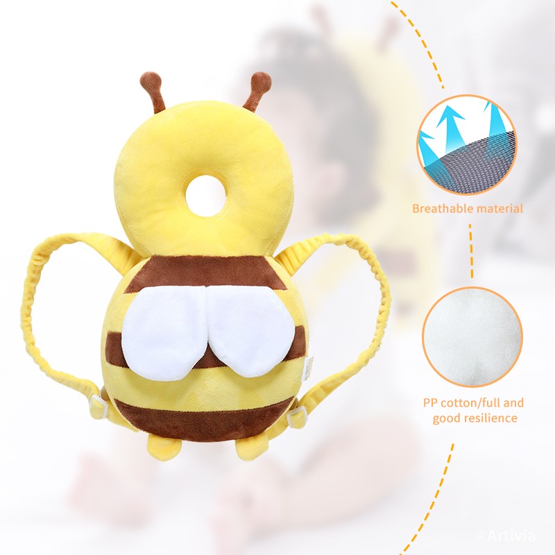 Baby Infant Head Protector Safety Pad Back Cushion Prevent Wounded Cartoon Security Pillows Breathable Anti-drop Pillow 1-3T