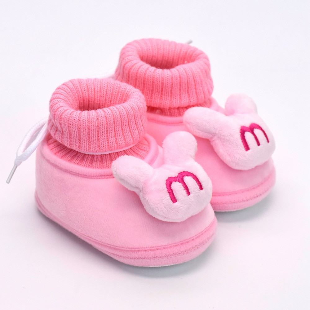 2022 New Winter Baby Shoes Infant Cotton Shoes Warm Shoes Plush Thick Medium High Tube Sock Baby Toddler Shoes Soft Shoes