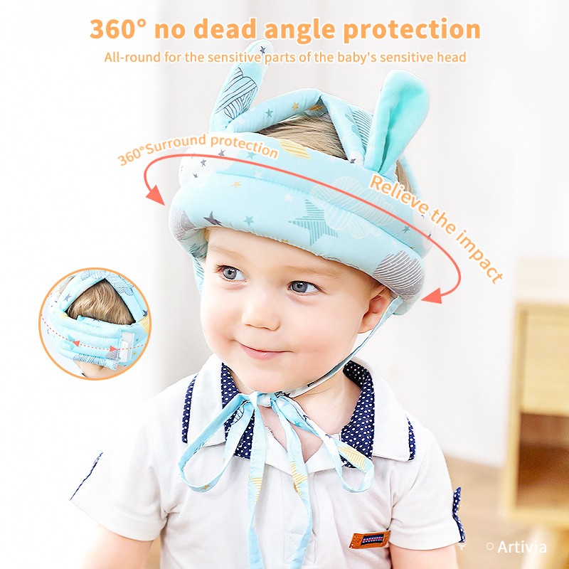 Baby Safety Helmet Head Protection Cap Baby Anti-fall Pad Children Learn To Walk Crash Cap Adjustable Protective Hats