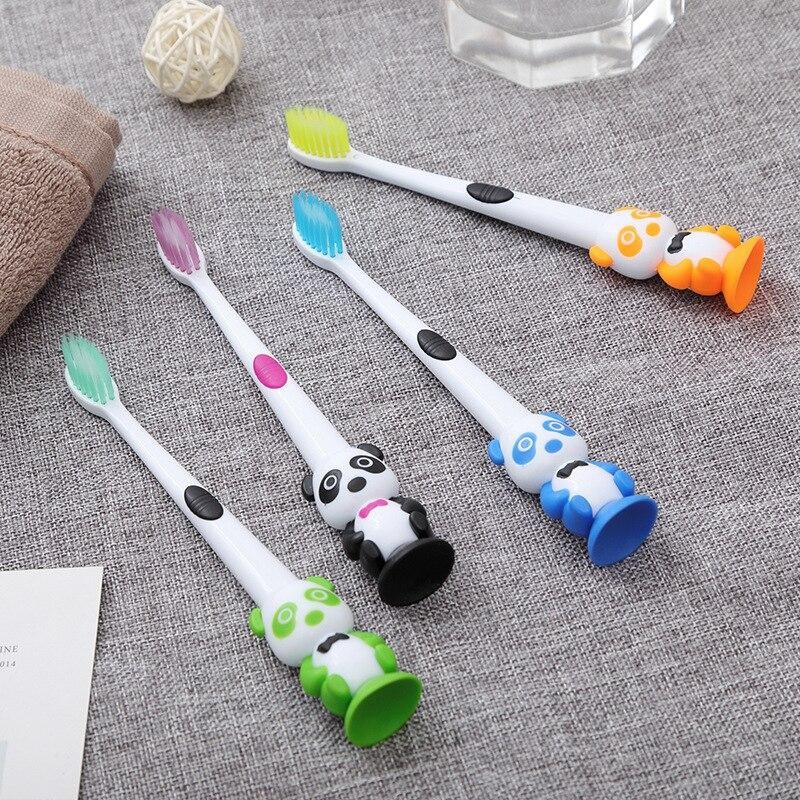 1pc Cartoon Children Panda Soft Bristle Toothbrush Baby Toothbrush Kids Training Toothbrush Care For 3-12 Years