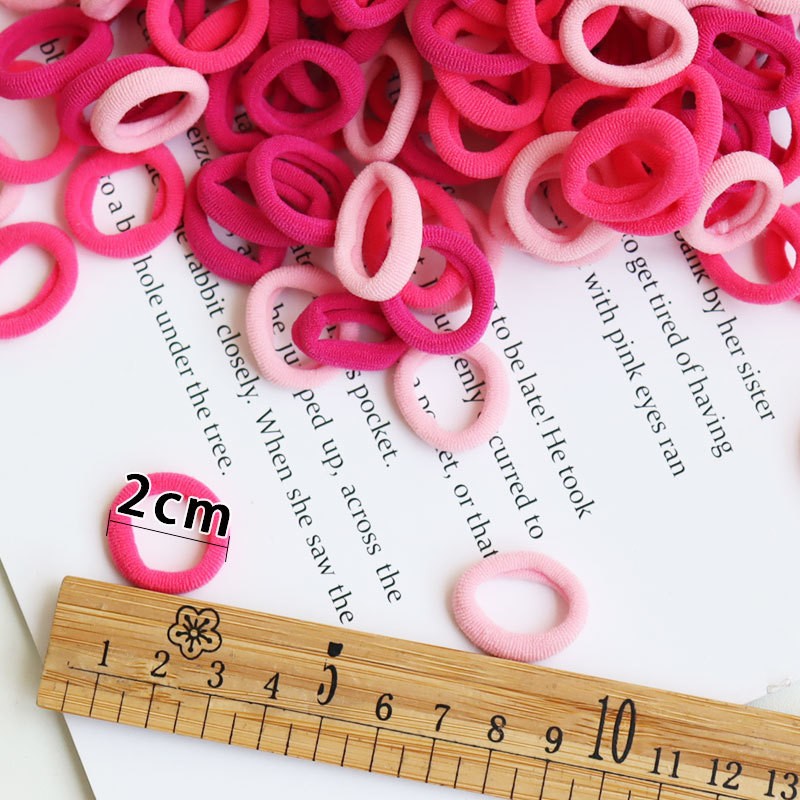 Baby Girl Little Hair Bands Toddler Children Headbands Colorful Elastic Hair Tie Nylon Scrunchie Hair Rope 50/100pcs Hair Accessories