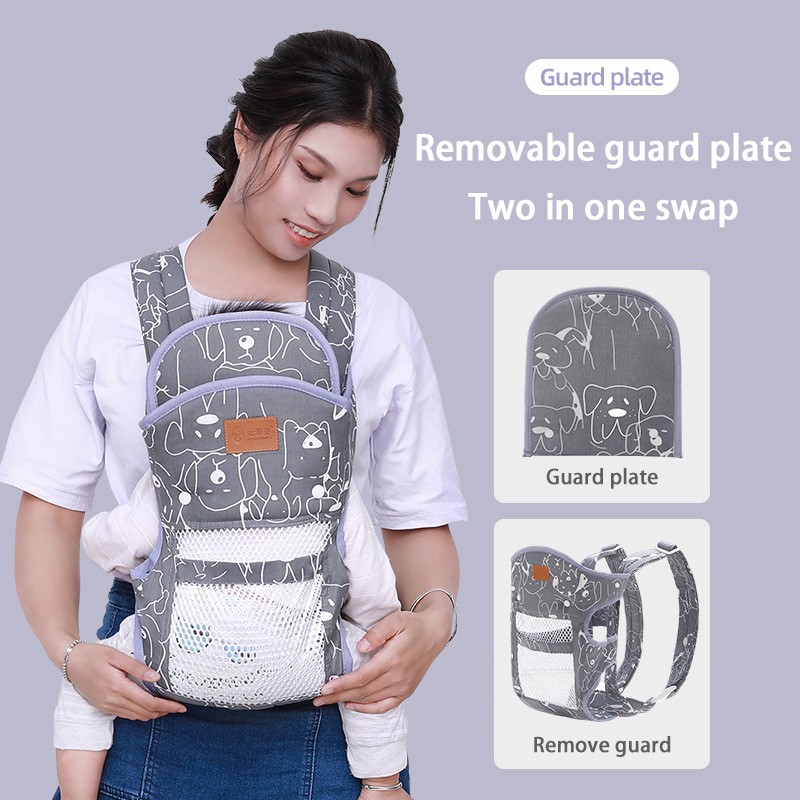 New Baby Carrier Double Shoulder Mesh Breathable Soft Multifunctional Mother Sling Wrap Baby Kangaroo Adjustable Safety Carrier