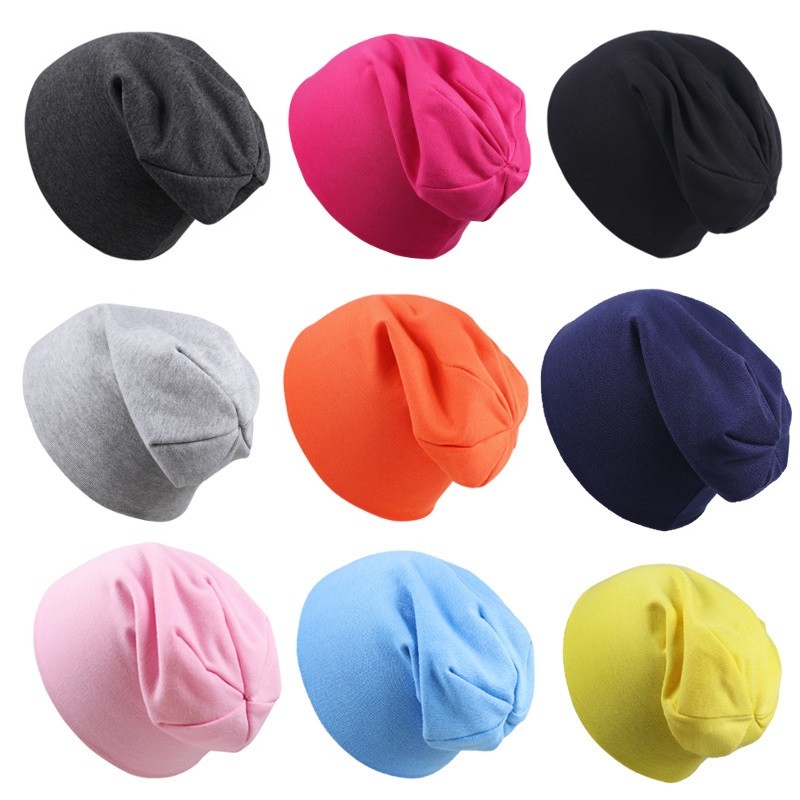 Street Dance Kids Hat Hip Hop Children Hat Scarf Boys Girls Winter Warm Solid Color Beanie