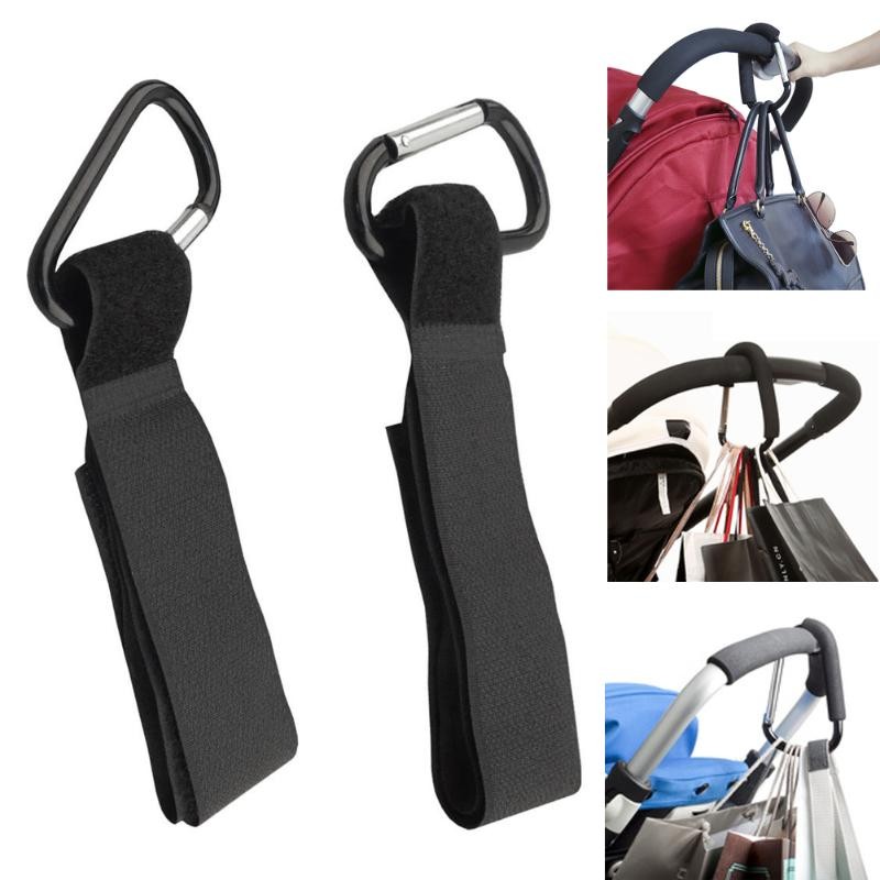 4/2pcs Stroller Hooks Wheelchair Pram Pram Pram Bag Rack Baby Strollers Shopping Bag Clip Stroller Accessories