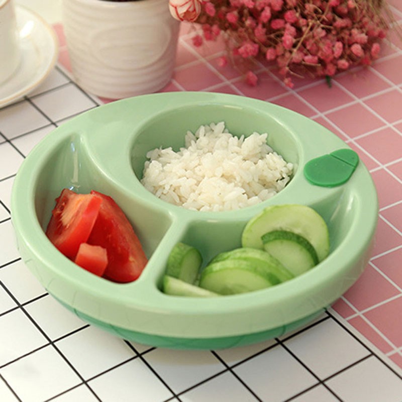 Baby Feeding Insulation Bowl Non-slip Kids Warming Plate Strong Suction Infant Kids Learning Dishes Children Tableware