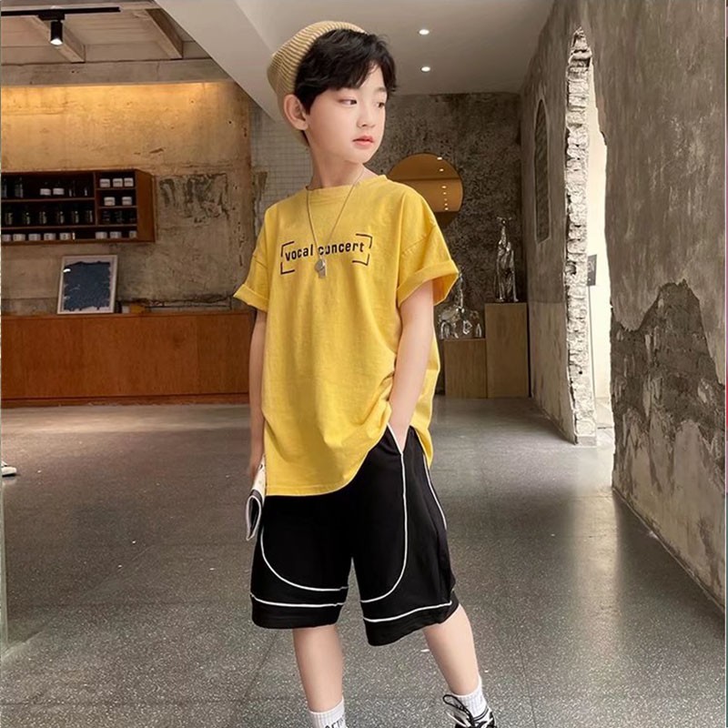 Children's clothing boys short-sleeved T-shirt summer new double-sided printing half-sleeved thin bottoming children's clothing