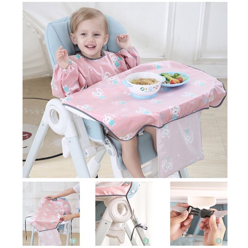 1pc Newborn Bib Table Cover Baby Dining Chair Gown Waterproof Saliva Burp Towel Apron Food Feeding Accessories