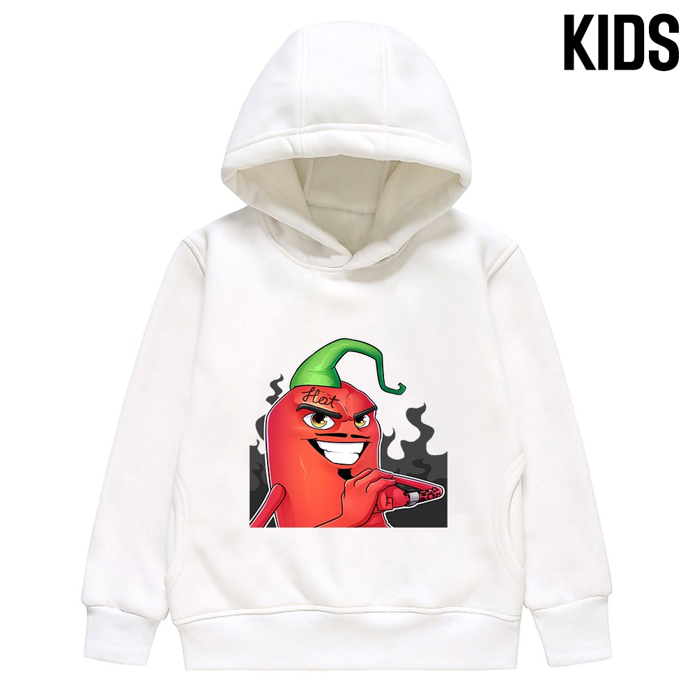 Children Hoodie Merch EdisonPts Pepper Autumn Winter Kid Long Sleeve Thick Hooded Sweatshirts Edison Pts Family Clothes