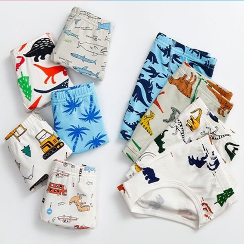 5pcs/lot Boys Panties Boys Underwear Cartoon Pants Panties For Baby Boy Kids Clothes Teenager Comfortable Briefs