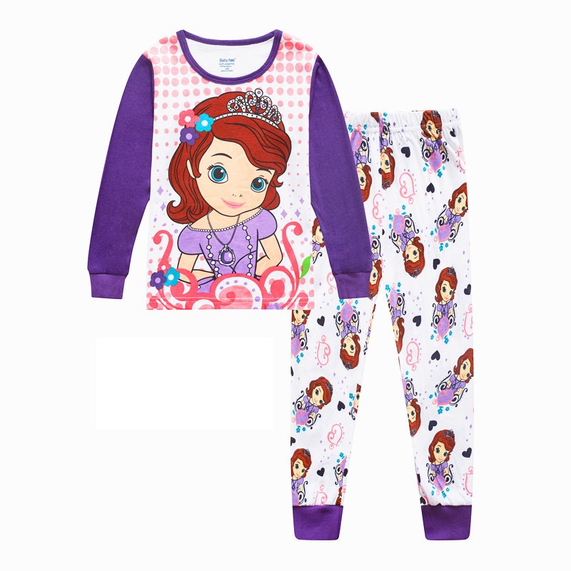 New Children's Rapunzel Clothing Set Boys Sleepwear Clothes Kids Pajamas Set Baby Girls Cotton Pajamas Cartoon Pajamas