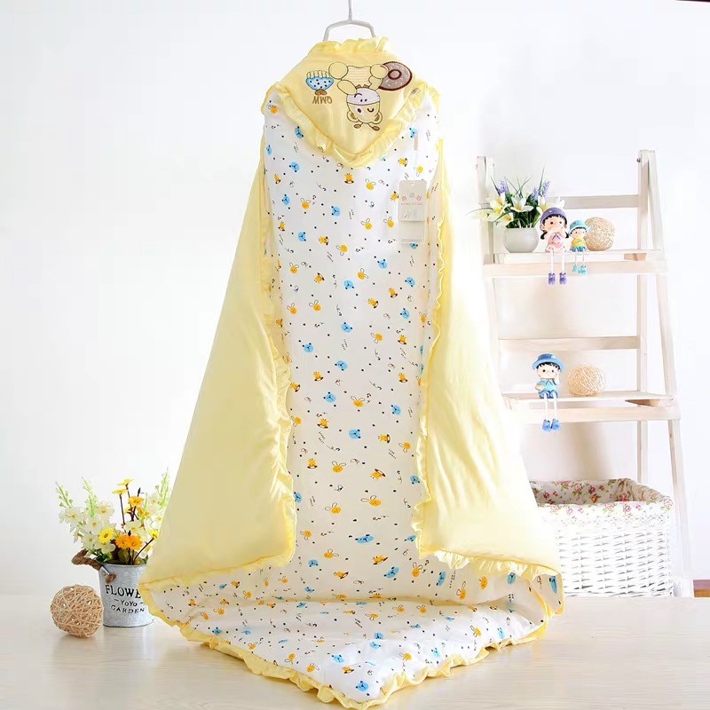 Autumn Winter Baby Sleeping Bag Cotton Envelope Blankets Cartoon Newborn Swaddle Wrap