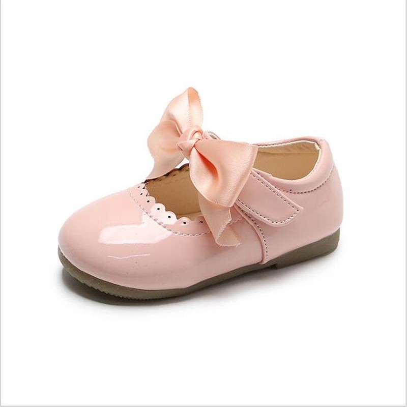 Newborn Baby Girls Shoes PU Leather Buckle First Walkers Big Bow Summer Princess Shoes Party Wedding Baby Girl Shoes