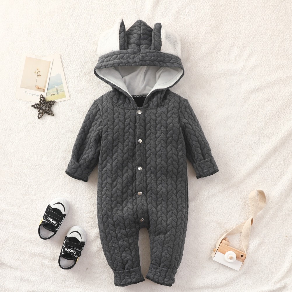 Bobora Baby Clothes Long Sleeve Newborn Baby Clothes Spring Baby Boys Girls Hooded Clothes Size 0-18M