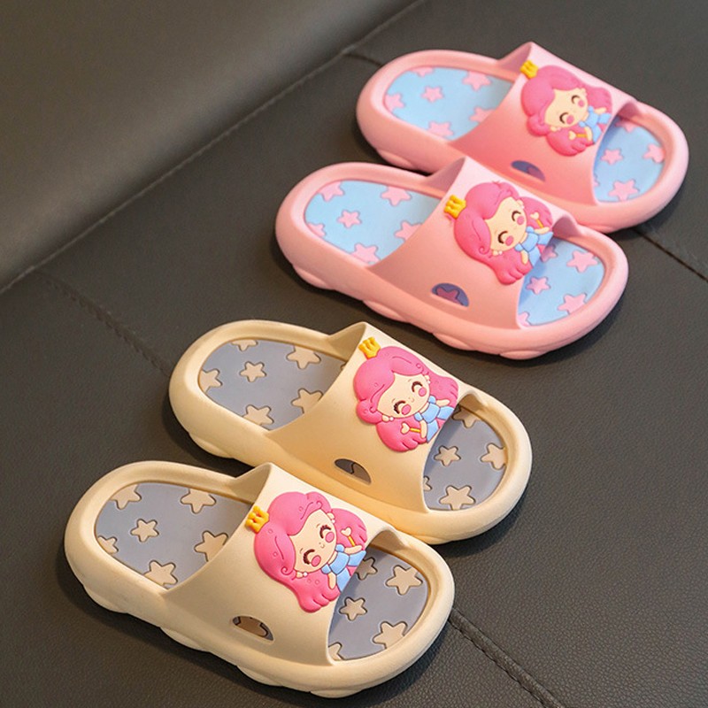 Summer cartoon cute home shoes for girl kids slippers soft baby shoes children slippers waterproof non-slip bathroom