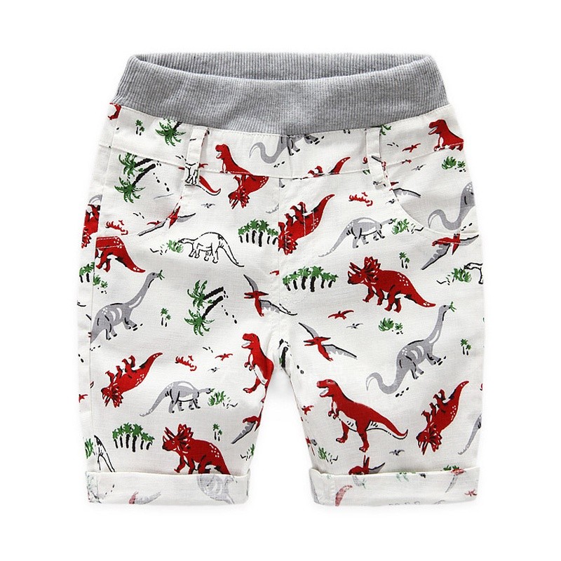 Children's Summer Loose Shorts Dinosaur Beachwear Personality Sports Socks 2-7 Years